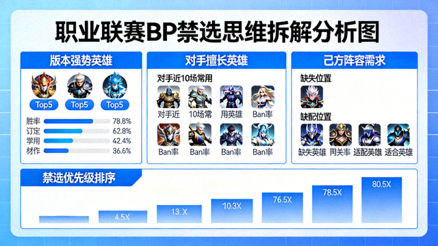 职业联赛BP禁选思维拆解分析图
